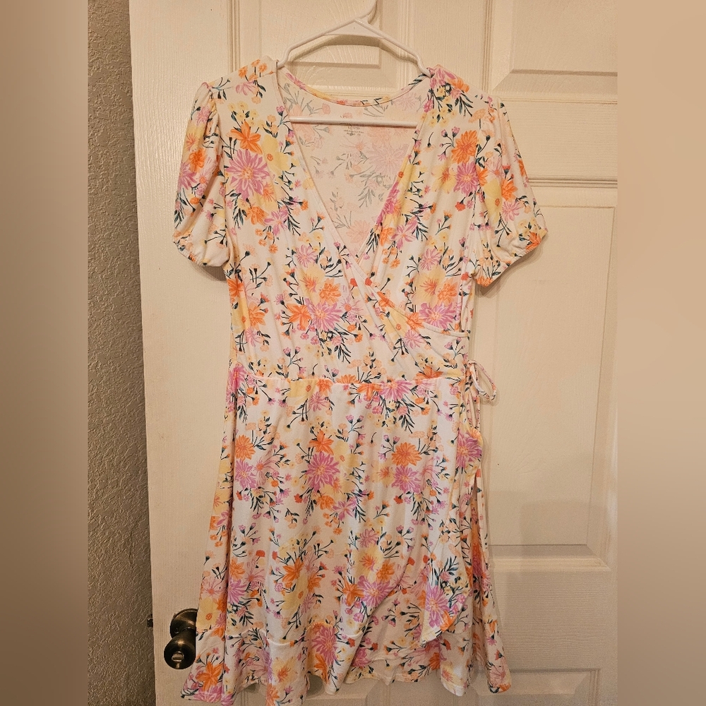 Floral Wrap Dress